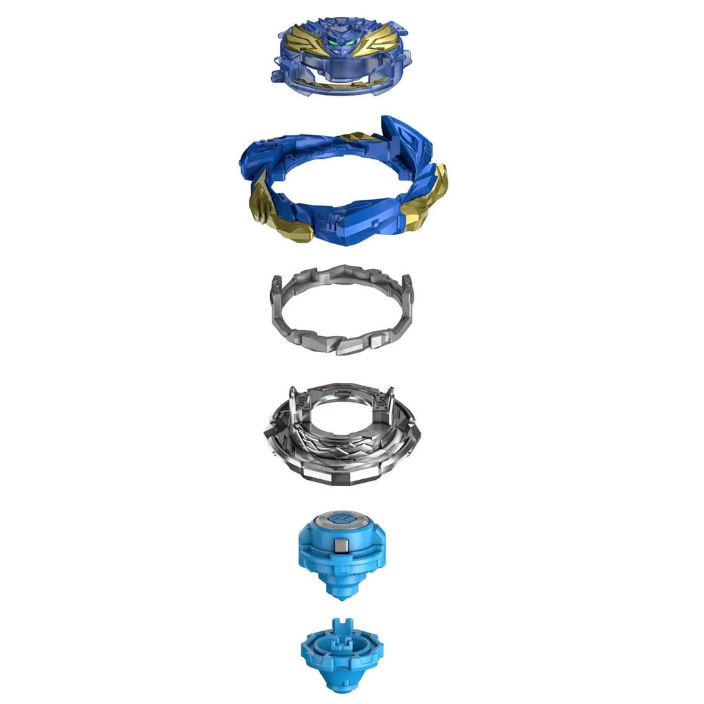 Beyblade Burst QuadDrive Salvage Valtryek V7 Starter Pack – 4-in-1 Customizable Right-Spin Battle Top - Naivri