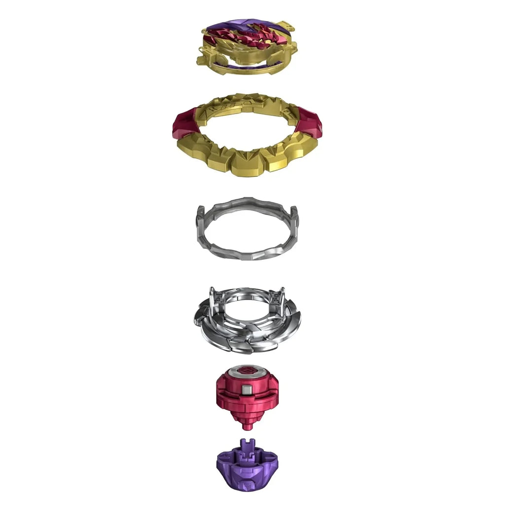 Beyblade Burst QuadDrive Stone Linwyrm L7 Starter Pack – 4-in-1 Customizable Right-Spin Beyblade Top - Naivri
