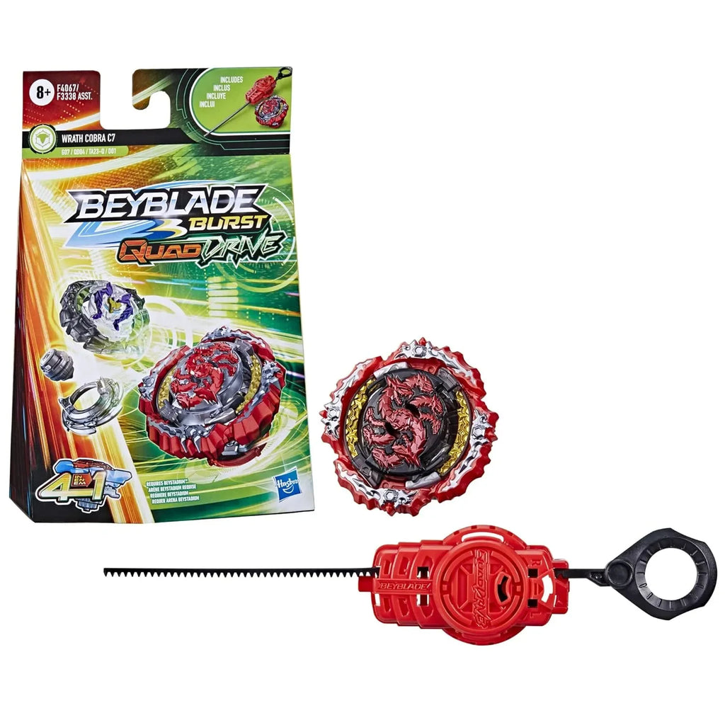 Beyblade Burst QuadDrive Wrath Cobra C7 Starter Pack - Naivri