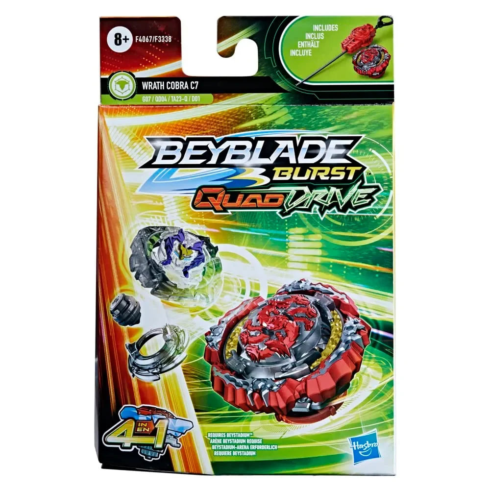 Beyblade Burst QuadDrive Wrath Cobra C7 Starter Pack - Naivri
