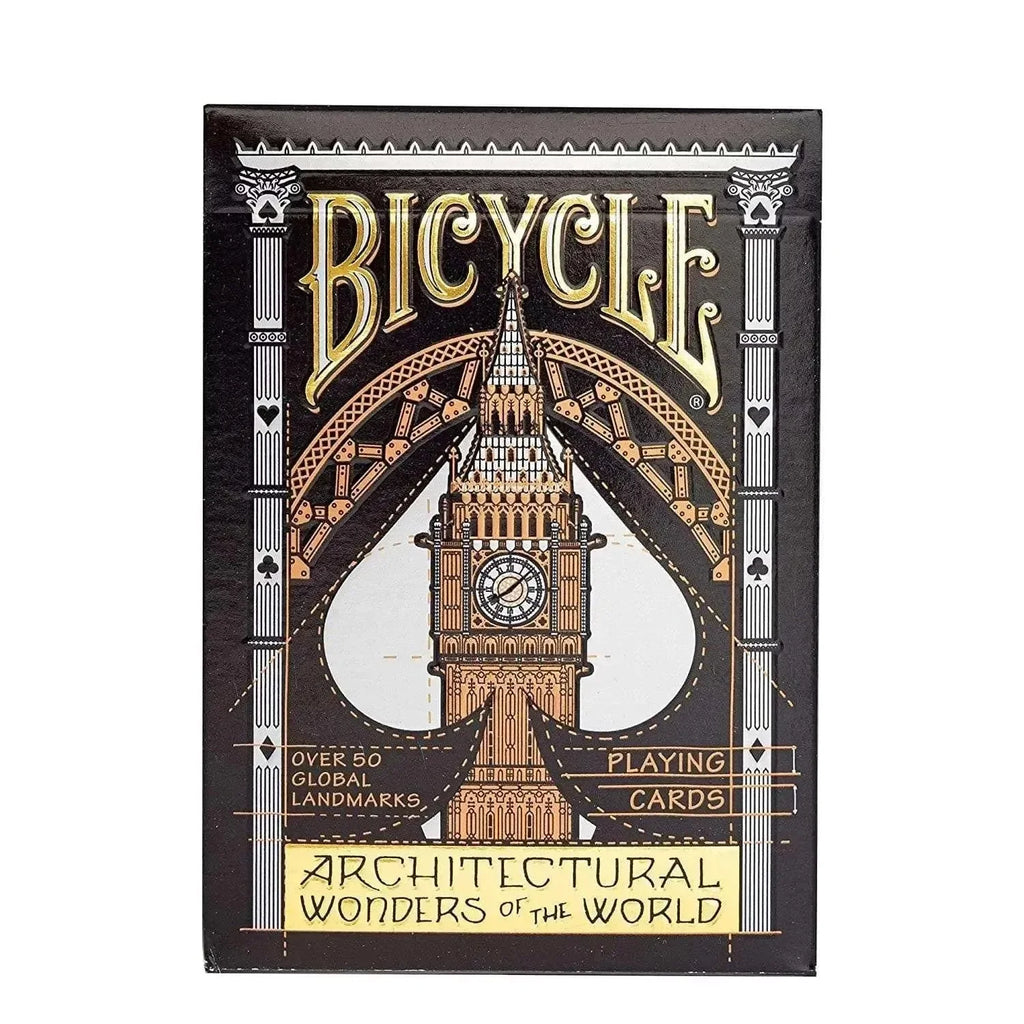 Bicycle Architectural Wonders of World Playing Cards – Premium Plastic Deck Celebrating Iconic Architecture - Naivri