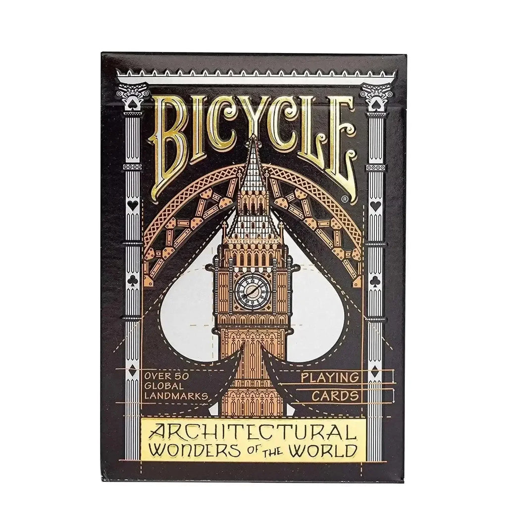 Bicycle Architectural Wonders of World Playing Cards – Premium Plastic Deck Celebrating Iconic Architecture - Naivri