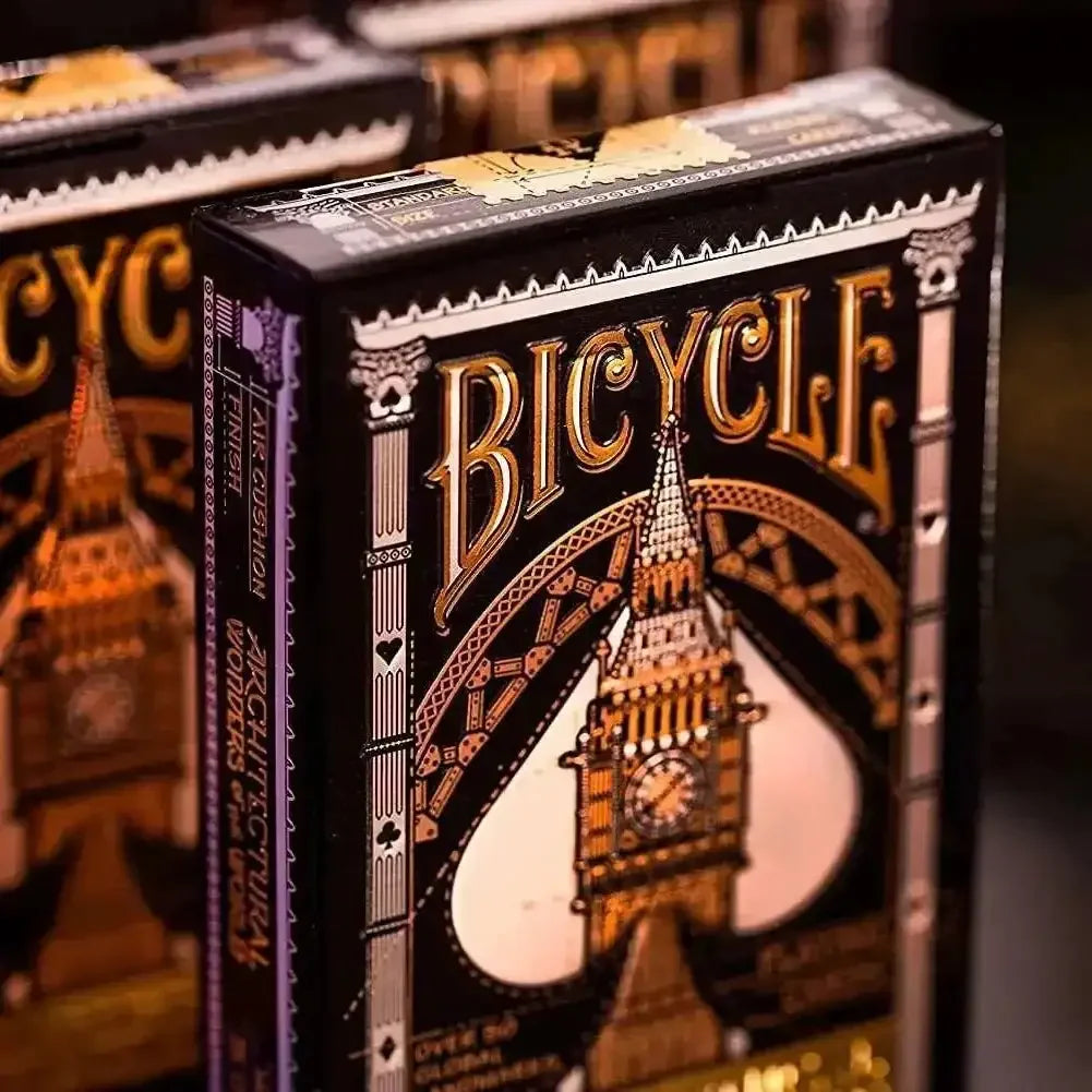 Bicycle Architectural Wonders of World Playing Cards – Premium Plastic Deck Celebrating Iconic Architecture - Naivri