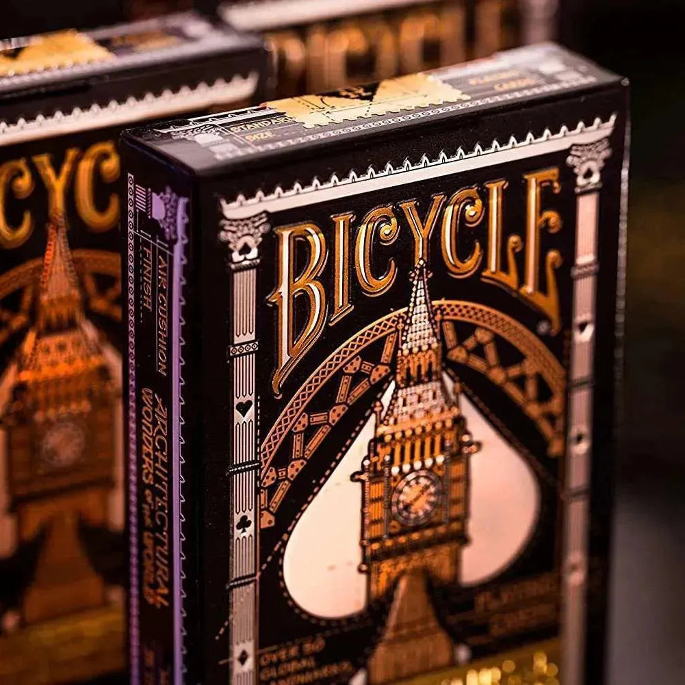 Bicycle Architectural Wonders of World Playing Cards – Premium Plastic Deck Celebrating Iconic Architecture - Naivri