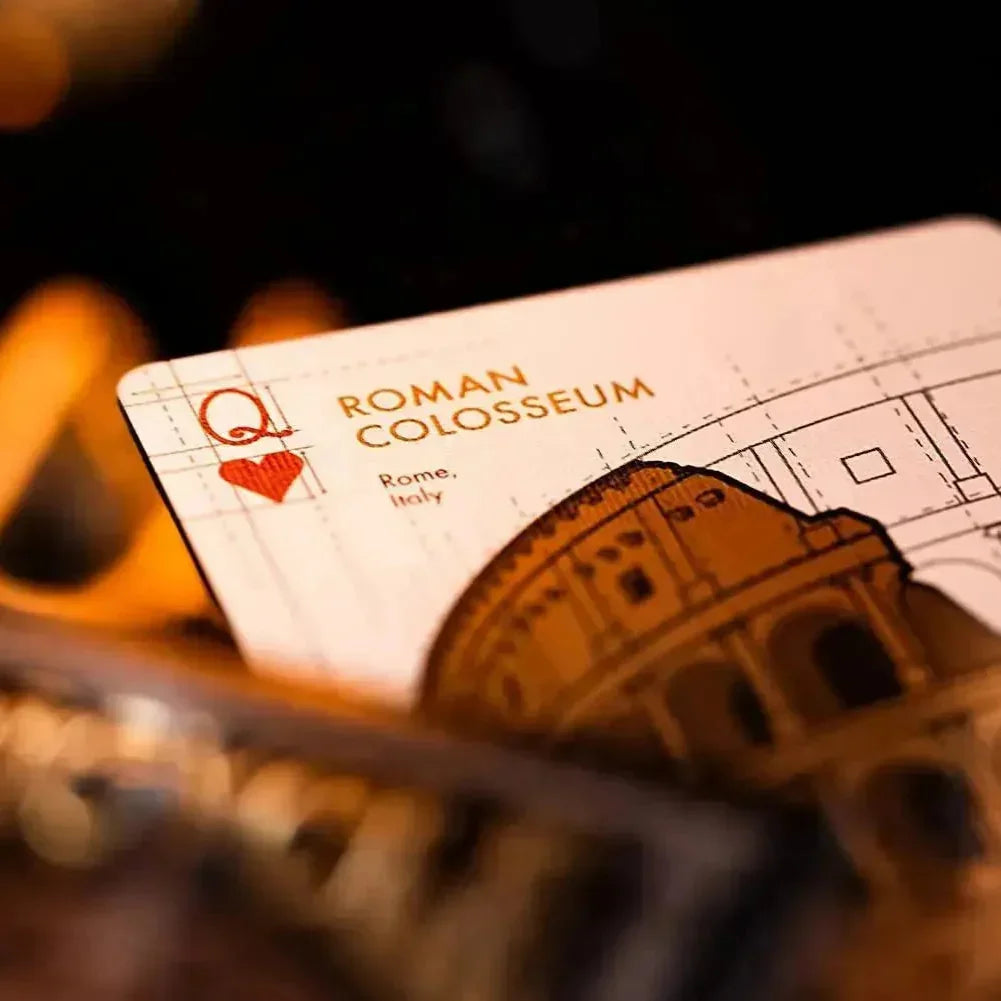 Bicycle Architectural Wonders of World Playing Cards – Premium Plastic Deck Celebrating Iconic Architecture - Naivri