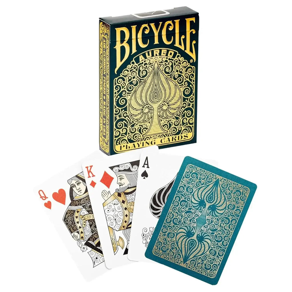 Bicycle Aureo Playing Cards – Premium Gold-Inspired Deck for Card Games, Magic Tricks, and Collectors – Made in USA, Durable Finish - Naivri
