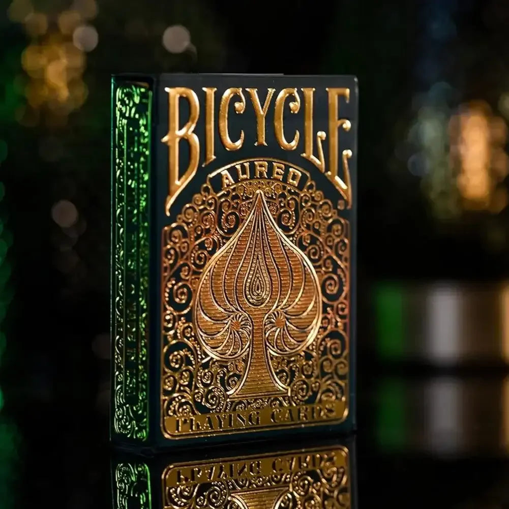 Bicycle Aureo Playing Cards – Premium Gold-Inspired Deck for Card Games, Magic Tricks, and Collectors – Made in USA, Durable Finish - Naivri
