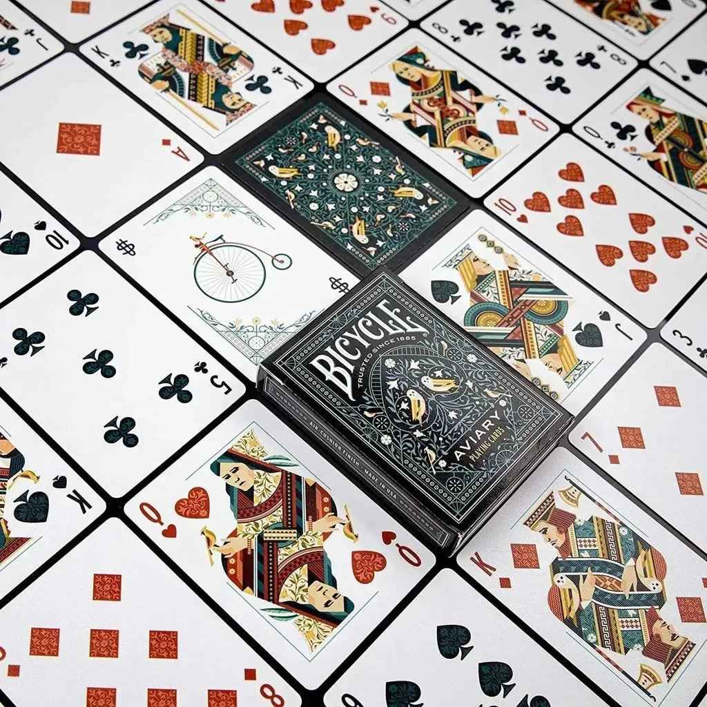 Bicycle Aviary Playing Cards – Intricately Designed Custom Deck for Collectors and Card Game Enthusiasts - Naivri