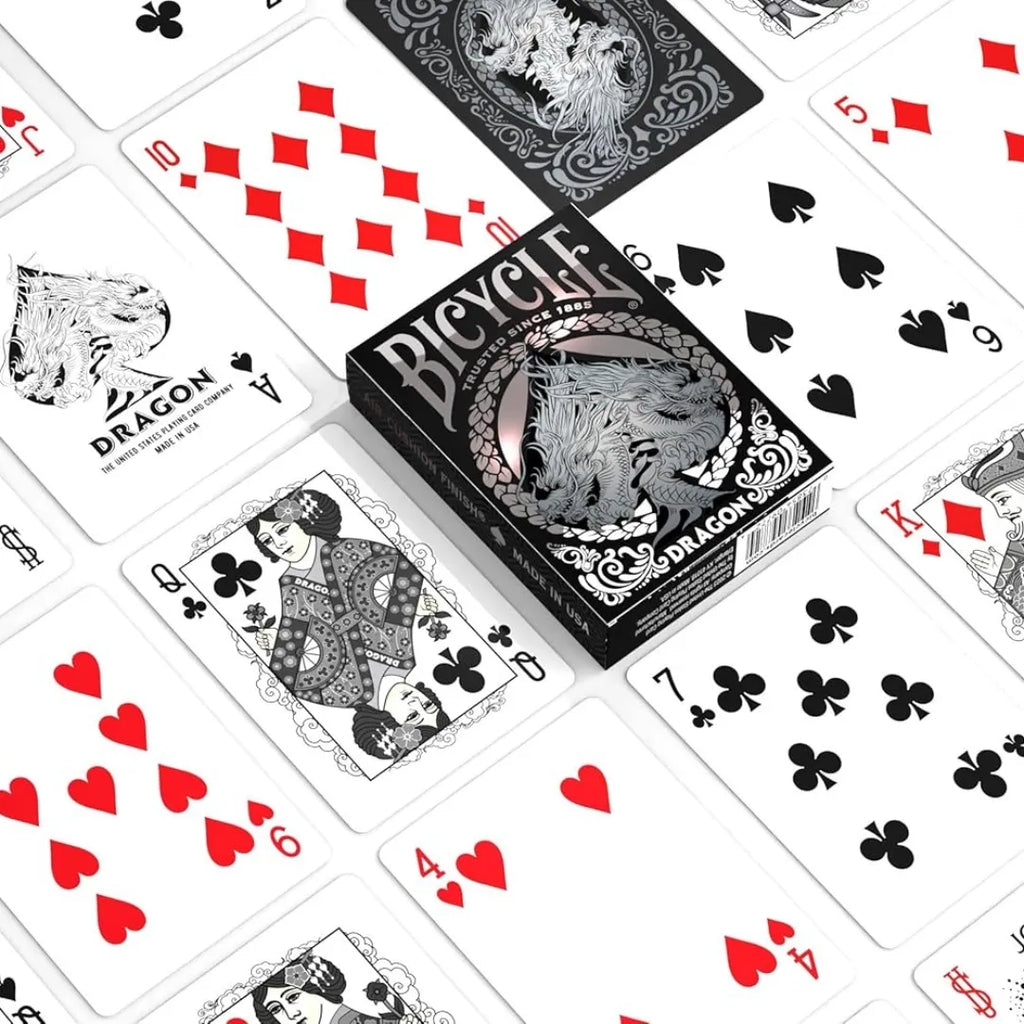 Bicycle Black Dragon Playing Cards - Naivri