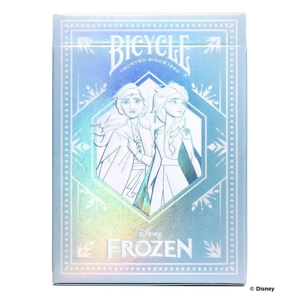 Bicycle Disney Frozen Playing Cards – Premium Custom Deck Featuring Elsa, Anna, Olaf & More – Air-Cushion Finish – Made in USA - Naivri