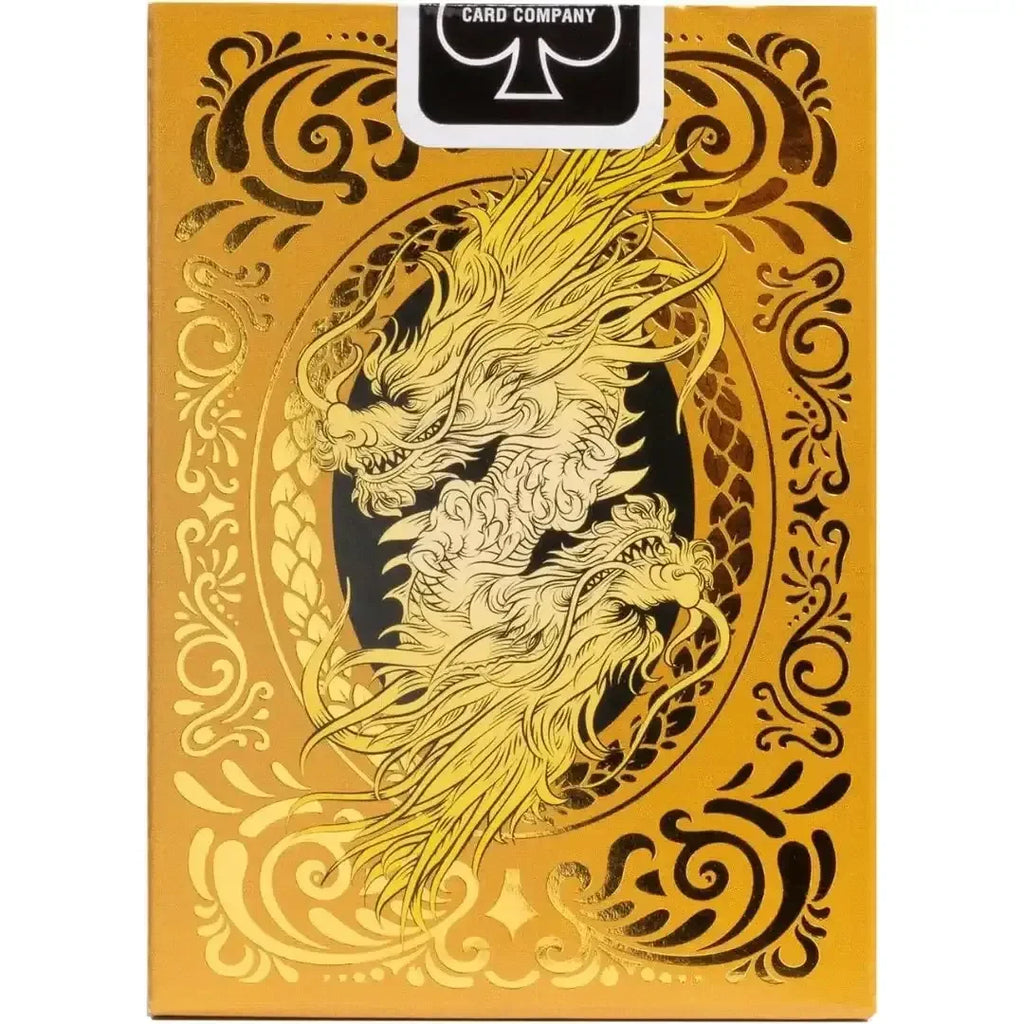 Bicycle Gold Dragon Foil Premium Playing Cards – Collectible Deck with Foil Detailing and Air Cushion Finish - Naivri