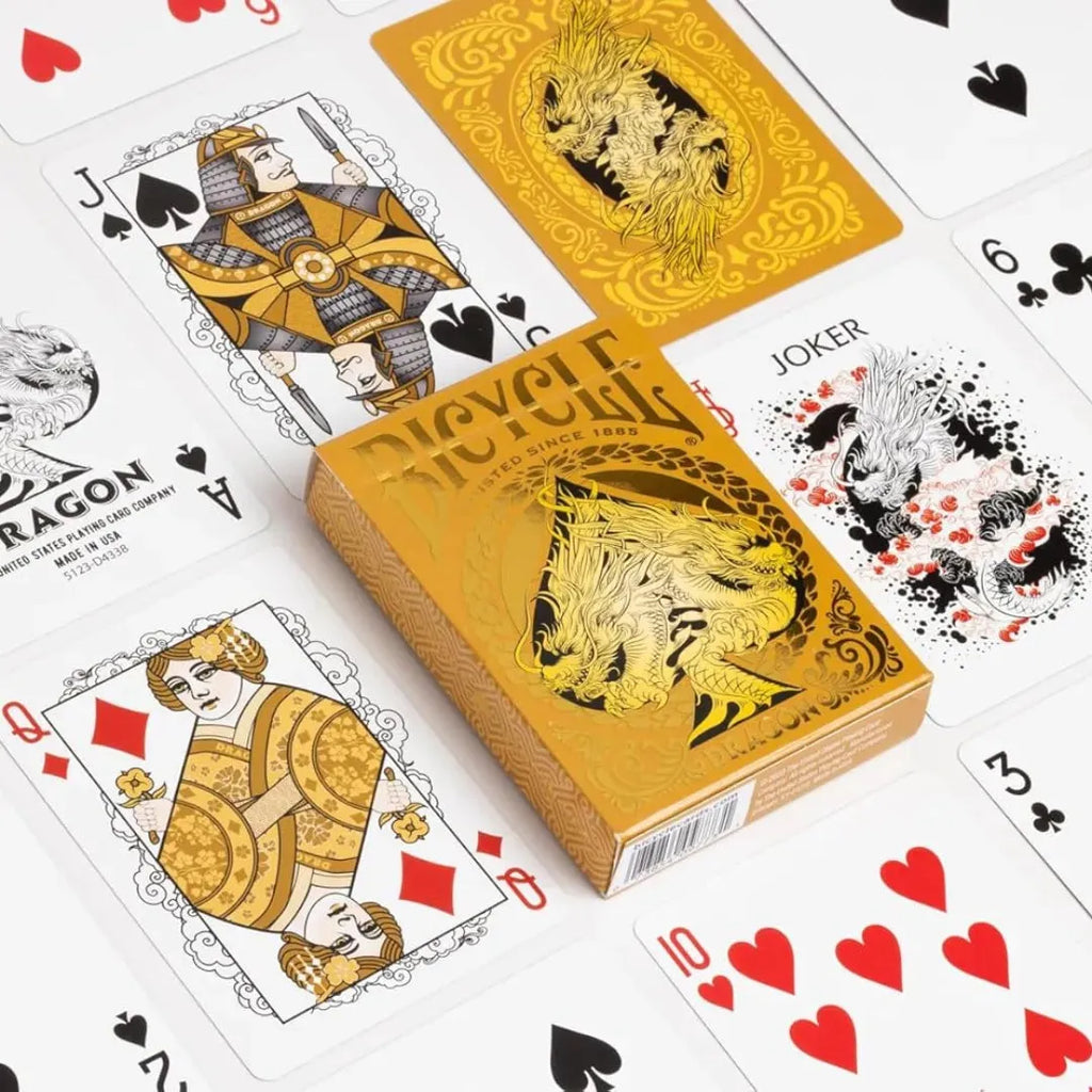 Bicycle Gold Dragon Playing Cards - Naivri