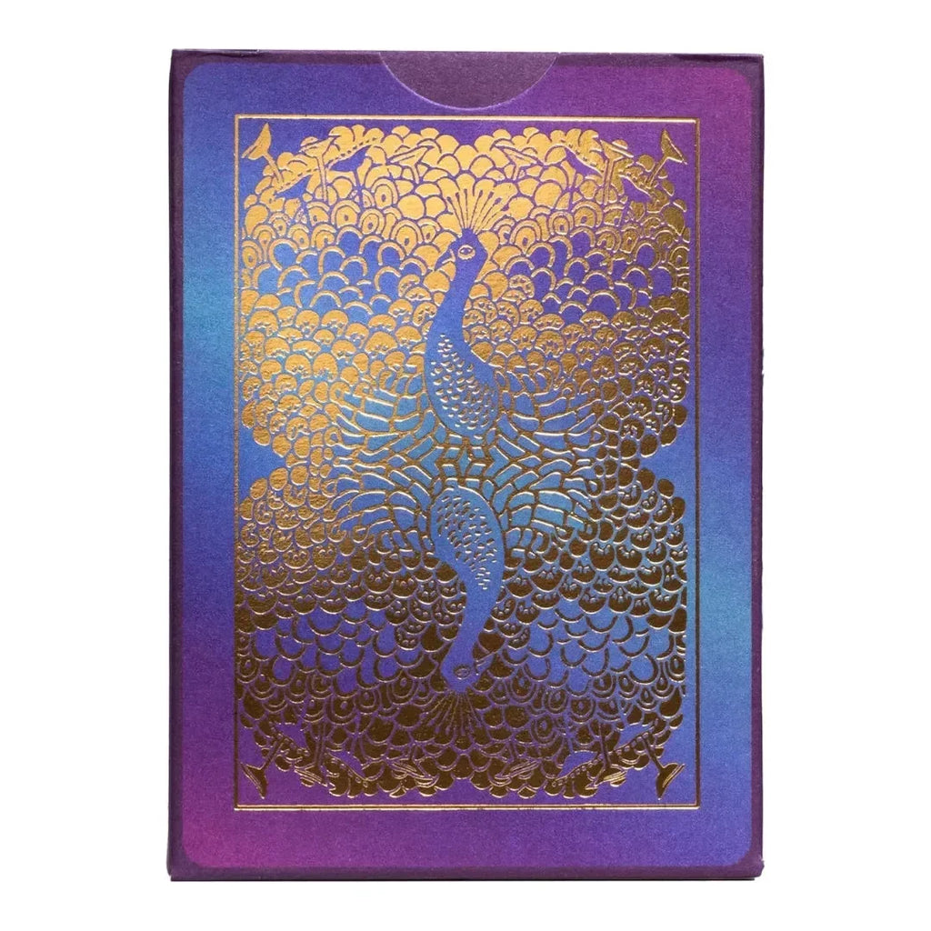 Bicycle Purple Peacock Playing Cards – Cold Foil Luxury Deck with Gold Foil Tuck – Premium Air-Cushion Finish – Made in USA – Ideal for Card Games, Magic & Collectors - Naivri