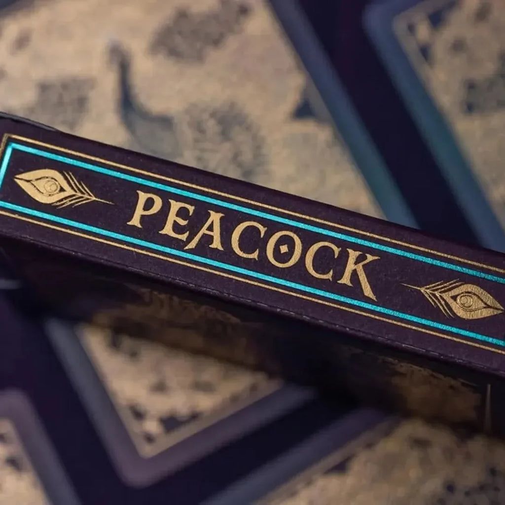 Bicycle Purple Peacock Playing Cards – Cold Foil Luxury Deck with Gold Foil Tuck – Premium Air-Cushion Finish – Made in USA – Ideal for Card Games, Magic & Collectors - Naivri