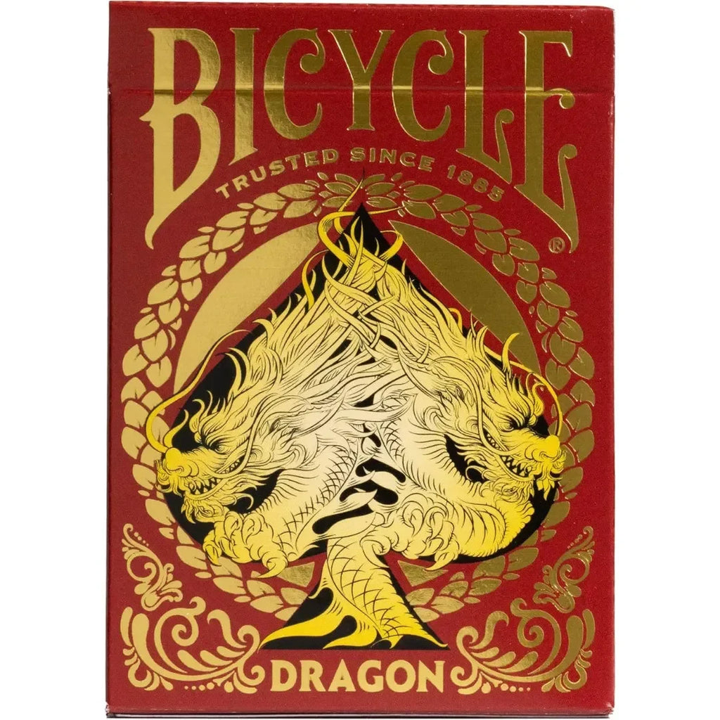 Bicycle Red Dragon Playing Cards – Premium Collectible Deck Celebrating the Year of the Dragon - Naivri