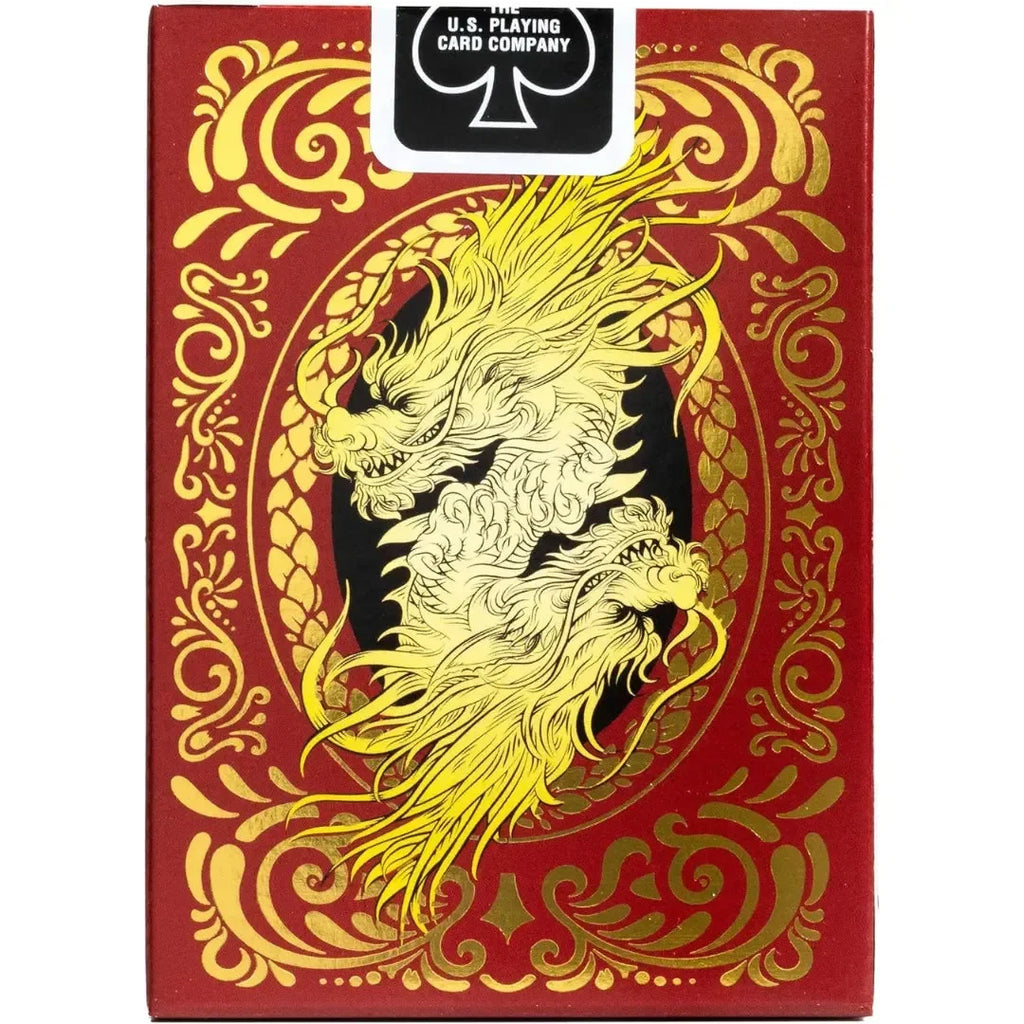 Bicycle Red Dragon Playing Cards – Premium Collectible Deck Celebrating the Year of the Dragon - Naivri