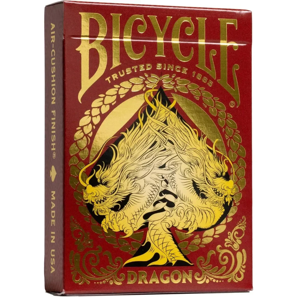 Bicycle Red Dragon Playing Cards – Premium Collectible Deck Celebrating the Year of the Dragon - Naivri