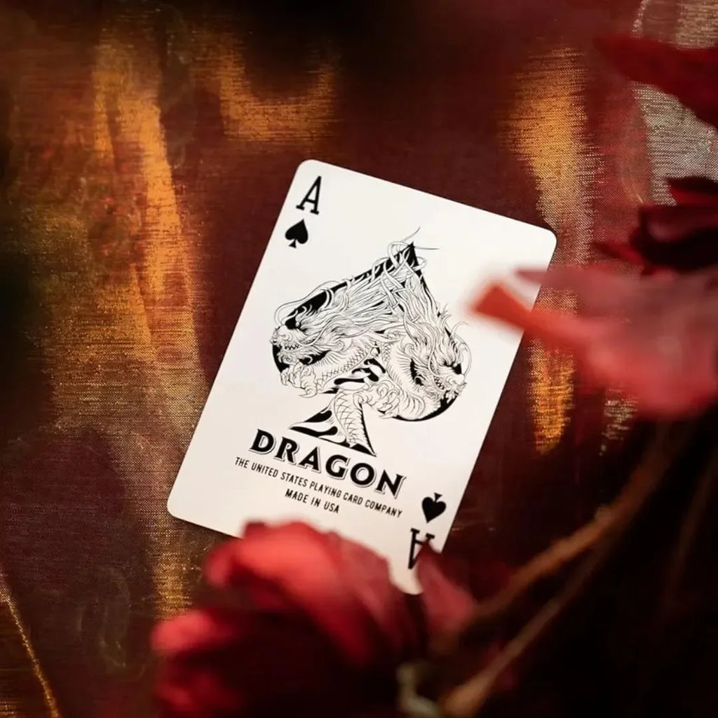Bicycle Red Dragon Playing Cards – Premium Collectible Deck Celebrating the Year of the Dragon - Naivri