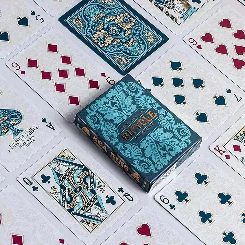 Bicycle Sea King Playing Cards – Durable Plastic Deck with Premium Air-Cushion Finish - Naivri