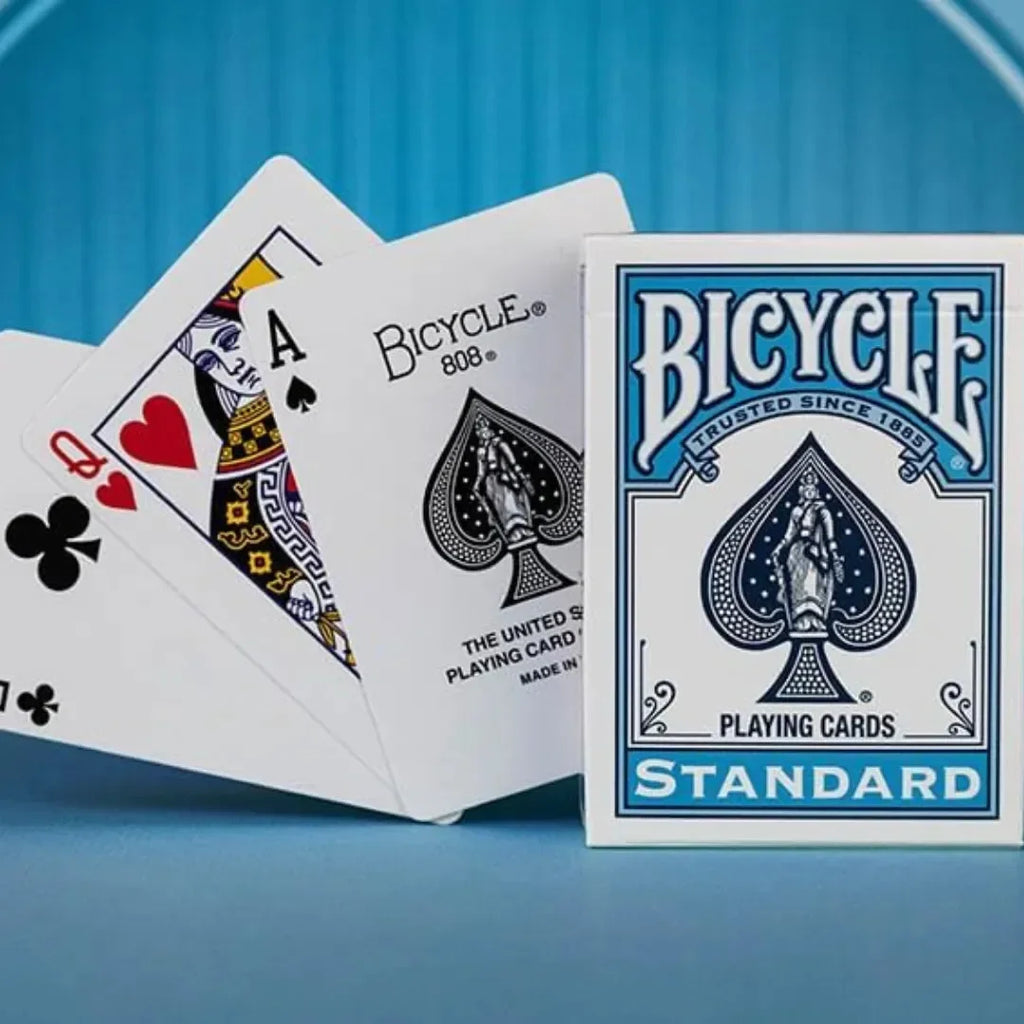 Bicycle Standard Blue Playing Cards – Color Series Breeze 2 | Premium USA-Made Deck - Naivri