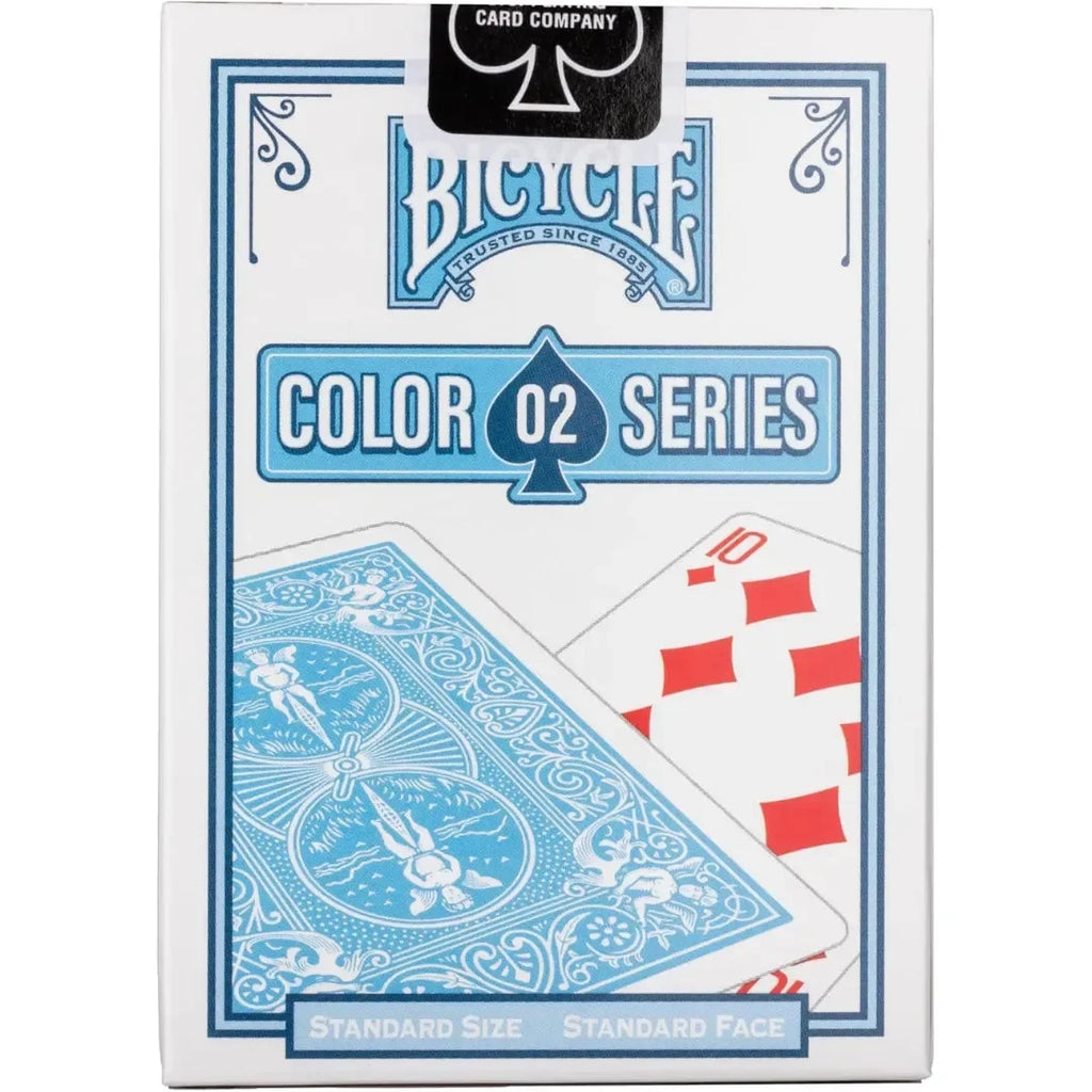 Bicycle Standard Blue Playing Cards – Color Series Breeze 2 | Premium USA-Made Deck - Naivri
