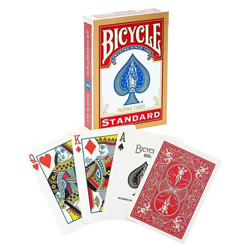 Bicycle Standard Playing Cards – Classic Rider Back Deck, Durable Air-Cushion Finish - Naivri