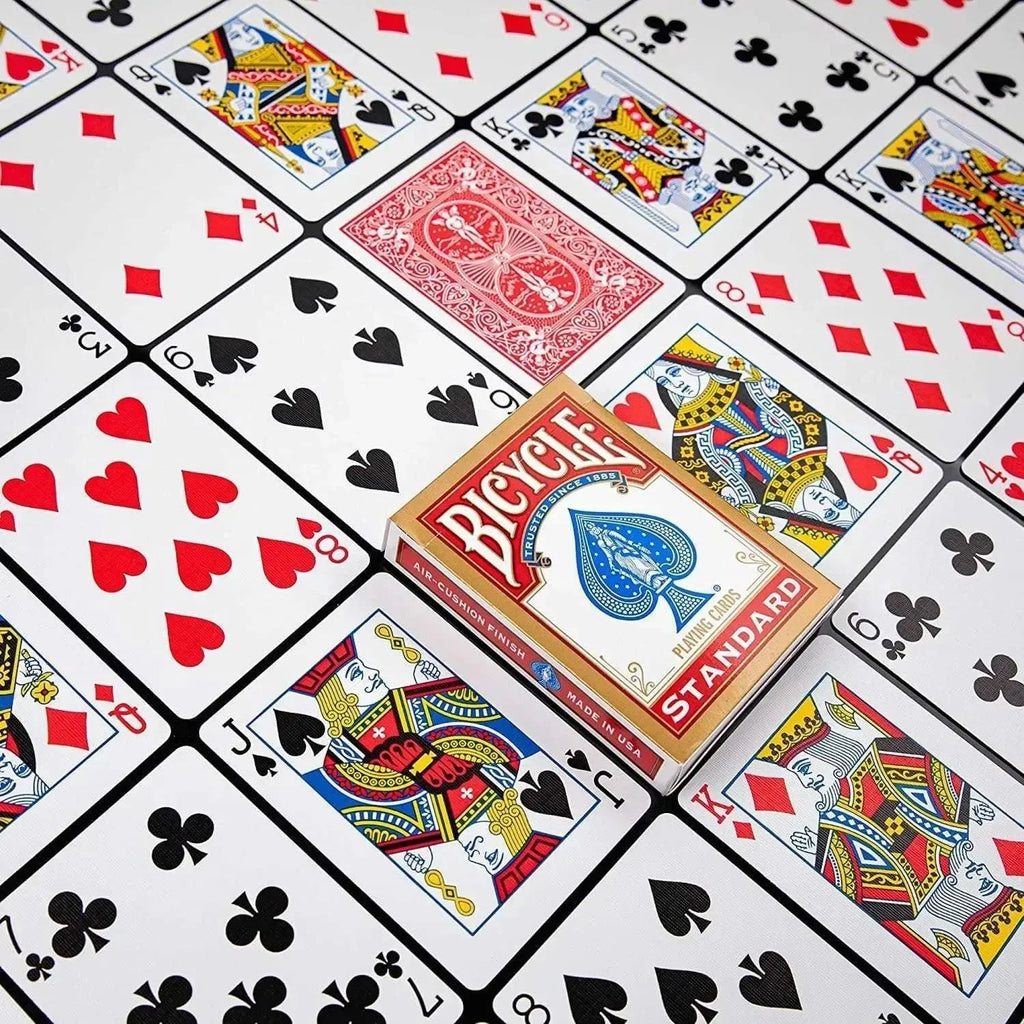Bicycle Standard Playing Cards – Classic Rider Back Deck, Durable Air-Cushion Finish - Naivri