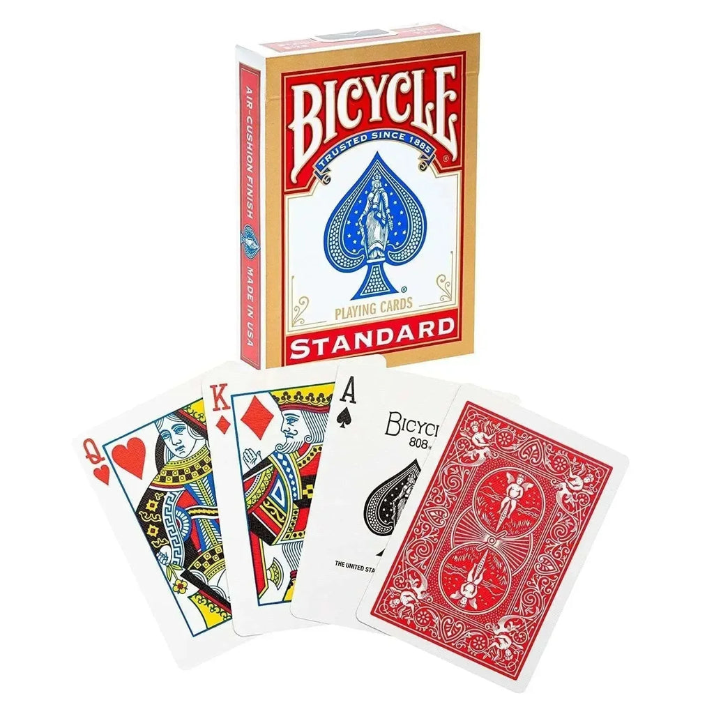 Bicycle Standard Playing Cards – Classic Rider Back Deck, Durable Air-Cushion Finish - Naivri