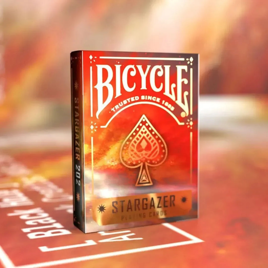 Bicycle Stargazer 202 Orange Playing Cards – Premium Deck Featuring Crab Nebula Imagery, Air-Cushion Finish, Collectible Gift for Card Enthusiasts - Naivri