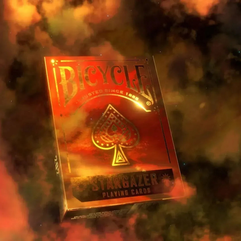 Bicycle Stargazer 202 Orange Playing Cards – Premium Deck Featuring Crab Nebula Imagery, Air-Cushion Finish, Collectible Gift for Card Enthusiasts - Naivri