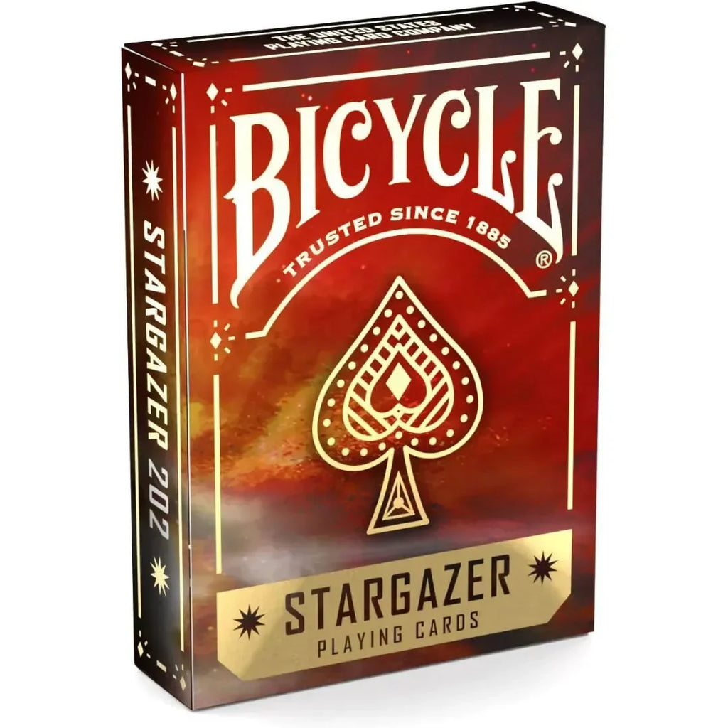 Bicycle Stargazer 202 Orange Playing Cards – Premium Deck Featuring Crab Nebula Imagery, Air-Cushion Finish, Collectible Gift for Card Enthusiasts - Naivri