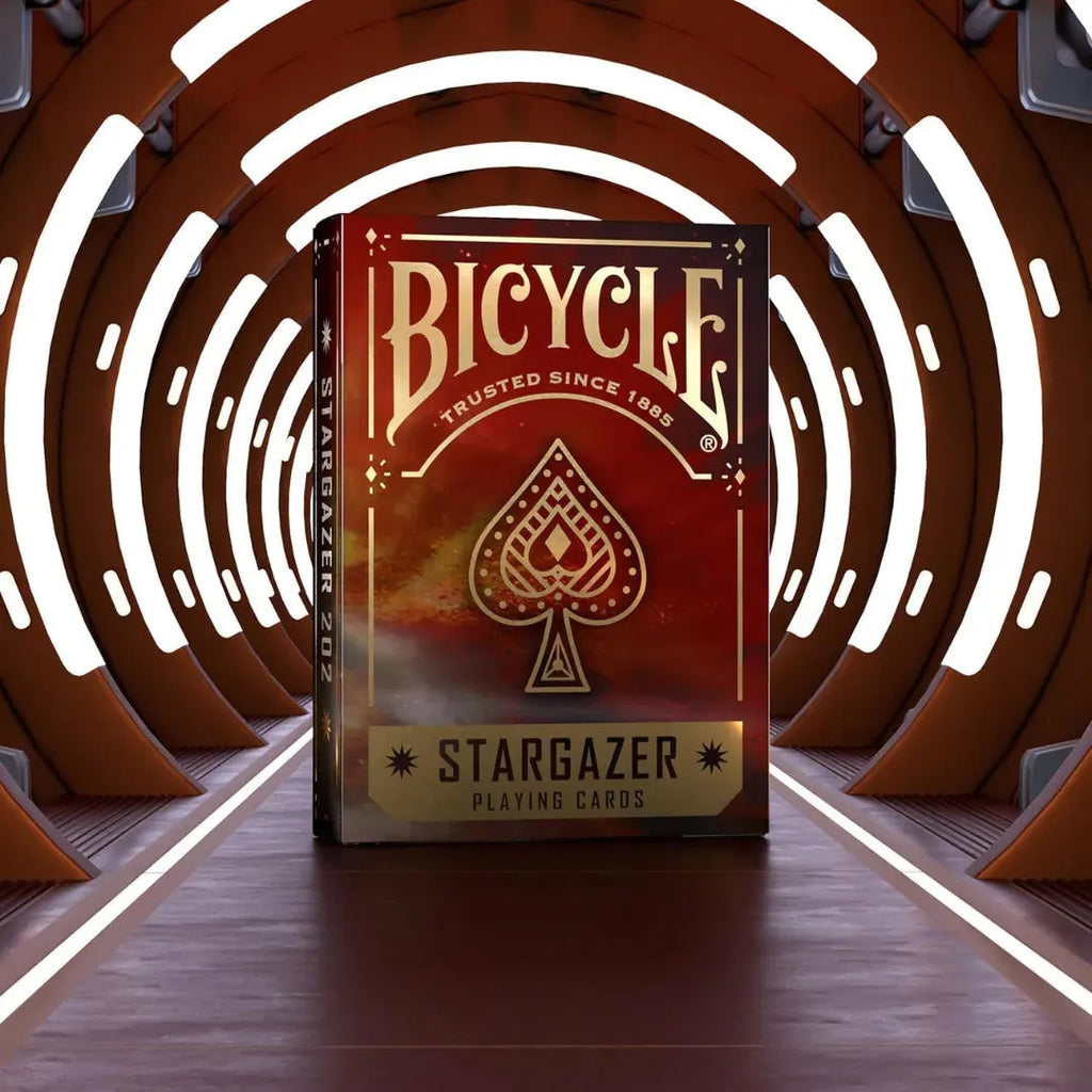 Bicycle Stargazer 202 Orange Playing Cards – Premium Deck Featuring Crab Nebula Imagery, Air-Cushion Finish, Collectible Gift for Card Enthusiasts - Naivri