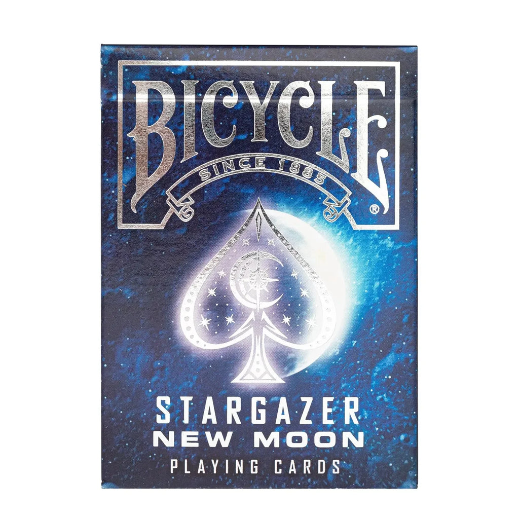 Bicycle Stargazer New Moon Playing Cards – Premium Deck with Celestial Design, Silver Foil Tuck & Air Cushion Finish - Naivri