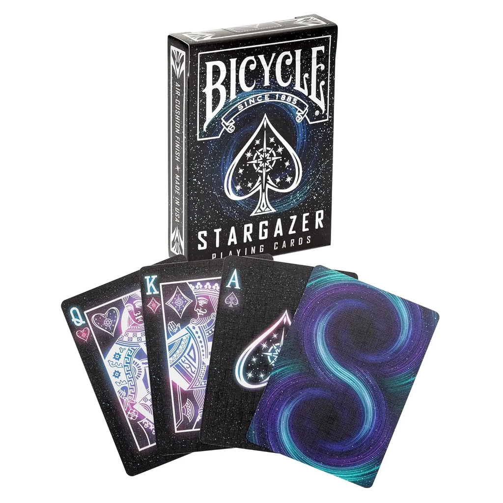 Bicycle Stargazer Playing Cards – Premium Plastic Deck with Astronomical Design – Air-Cushion Finish – Made in USA – Ideal for Games, Magic & Cardistry - Naivri