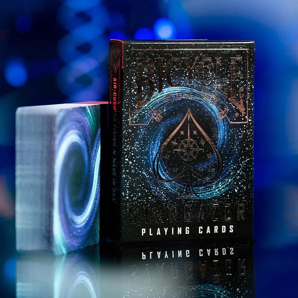 Bicycle Stargazer Playing Cards – Premium Plastic Deck with Astronomical Design – Air-Cushion Finish – Made in USA – Ideal for Games, Magic & Cardistry - Naivri