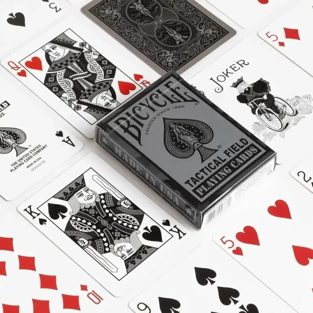 Bicycle Tactical Field Playing Cards – Military-Inspired Poker Deck – Air Cushion Finish – USA Made – For Games, Magic & Collectors - Naivri