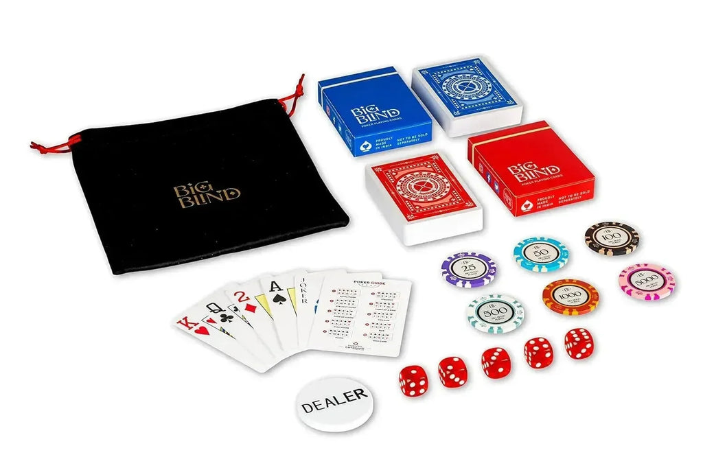 Big Blind Deluxe Poker Chip Case – 300-Piece Casino Set - Naivri