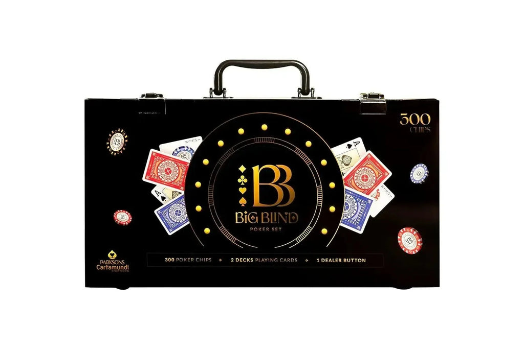 Big Blind Deluxe Poker Chip Case – 300-Piece Casino Set - Naivri