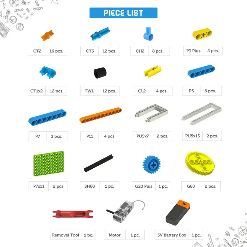 Blix Aarti Set – Robotics for Kids | STEM Educational DIY Kit (86 Parts, 5 Models, Ages 8–15) - Naivri