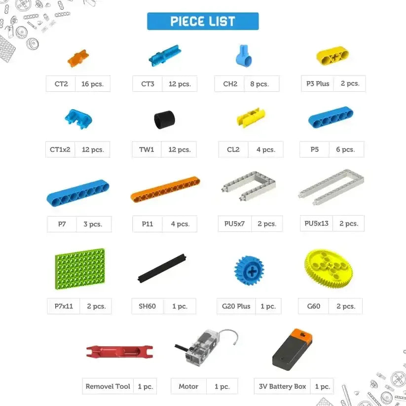 Blix Aarti Set – Robotics for Kids | STEM Educational DIY Kit (86 Parts, 5 Models, Ages 8–15) - Naivri