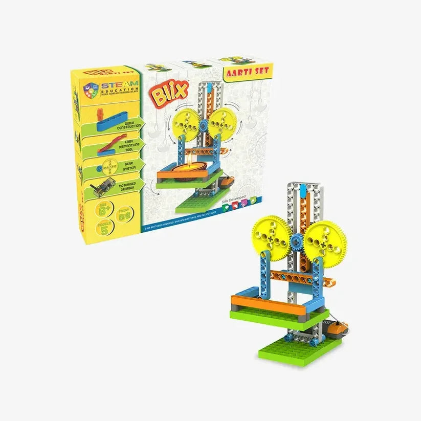 Blix Aarti Set – Robotics for Kids | STEM Educational DIY Kit (86 Parts, 5 Models, Ages 8–15) - Naivri