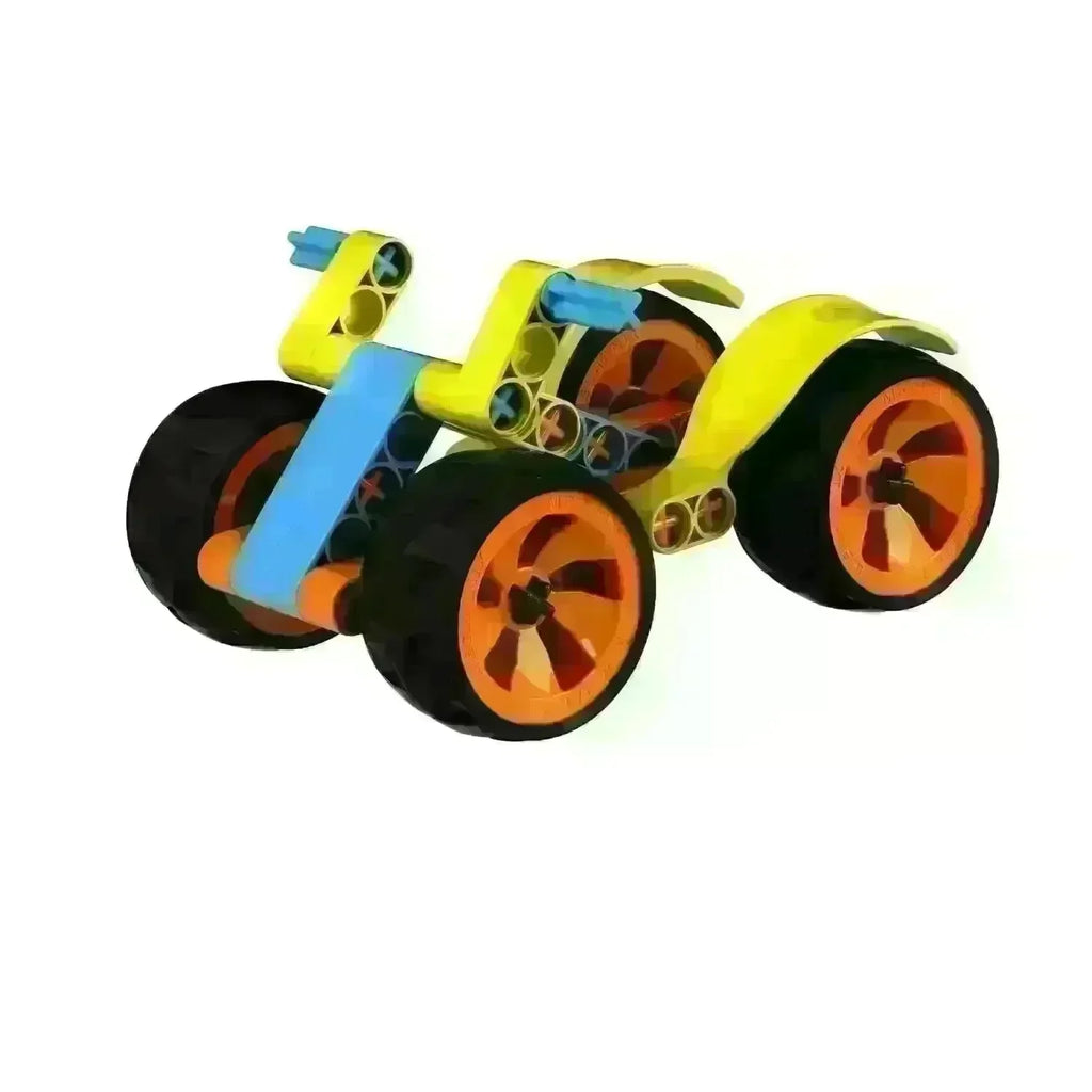 Blix Cars-1 – DIY Robotics Car Building Kit for Kids (Age 5+) | STEM Learning Toy with Large Wheels & Mudguards | Multicolor - Naivri