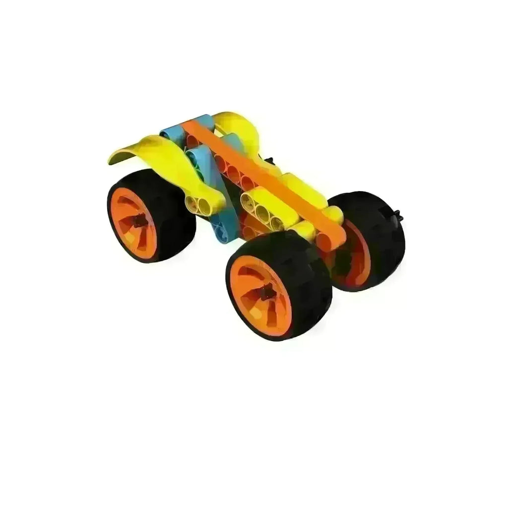 Blix Cars-1 – DIY Robotics Car Building Kit for Kids (Age 5+) | STEM Learning Toy with Large Wheels & Mudguards | Multicolor - Naivri