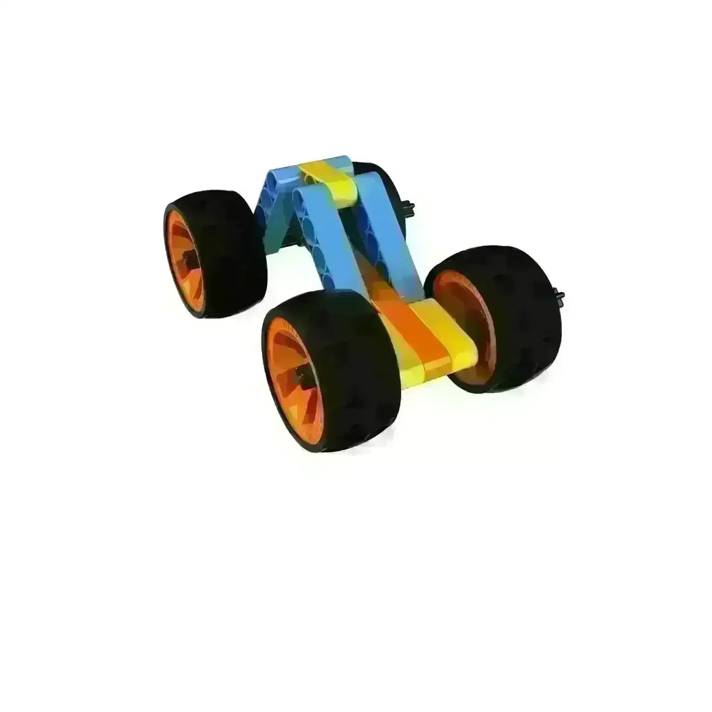 Blix Cars-1 – DIY Robotics Car Building Kit for Kids (Age 5+) | STEM Learning Toy with Large Wheels & Mudguards | Multicolor - Naivri