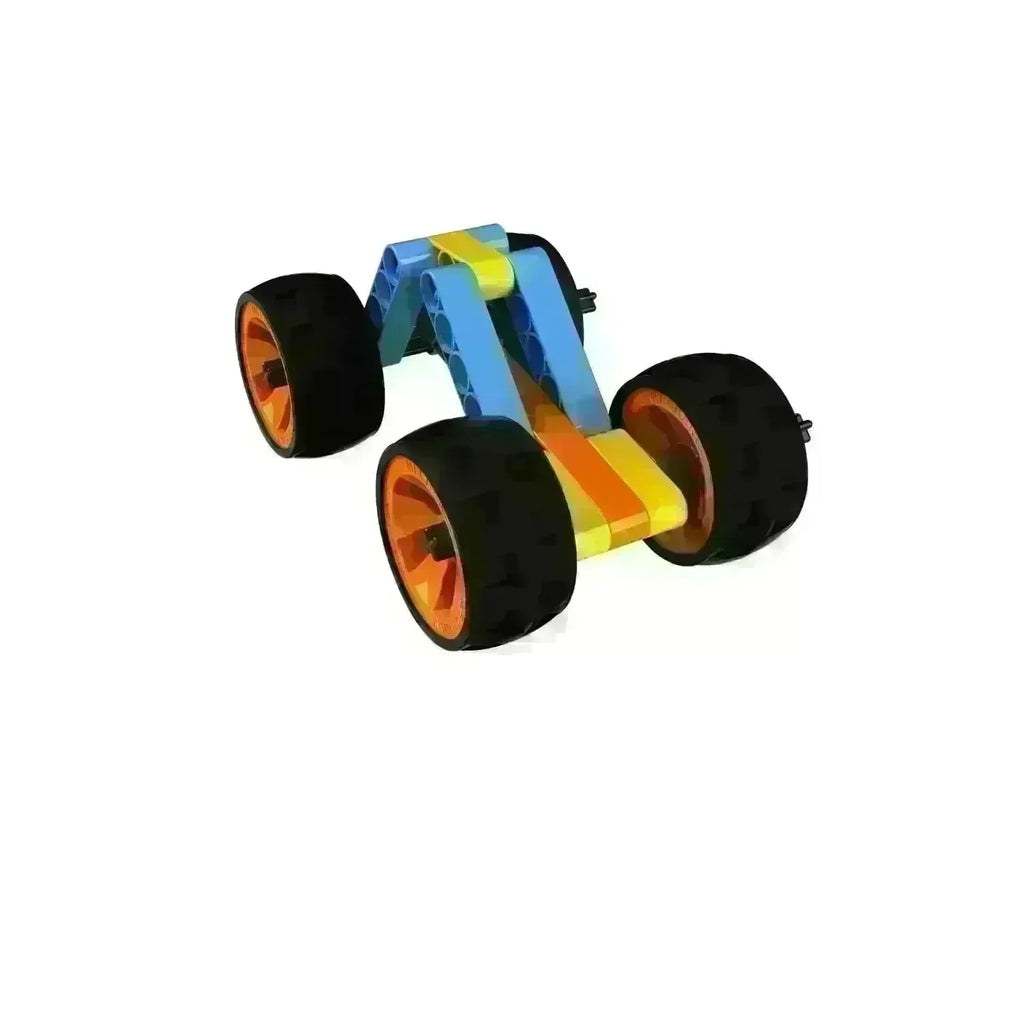 Blix Cars-1 – DIY Robotics Car Building Kit for Kids (Age 5+) | STEM Learning Toy with Large Wheels & Mudguards | Multicolor - Naivri