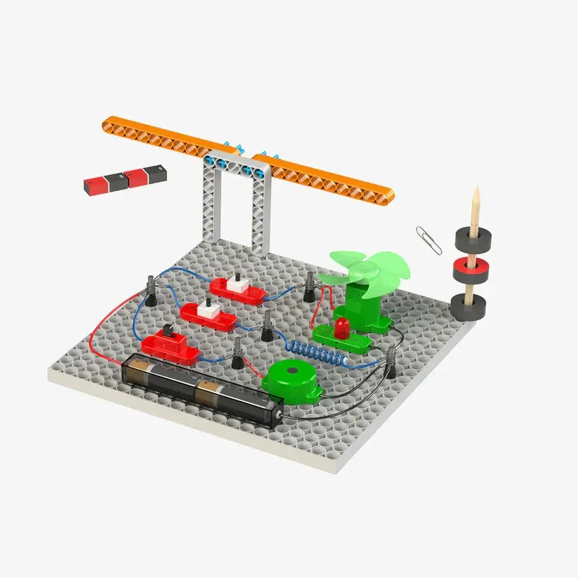 Blix Electromagnetix 30-in-1 STEM Science Project Kit for Kids Age 8+ | DIY Electromagnetism Educational Toy - Naivri
