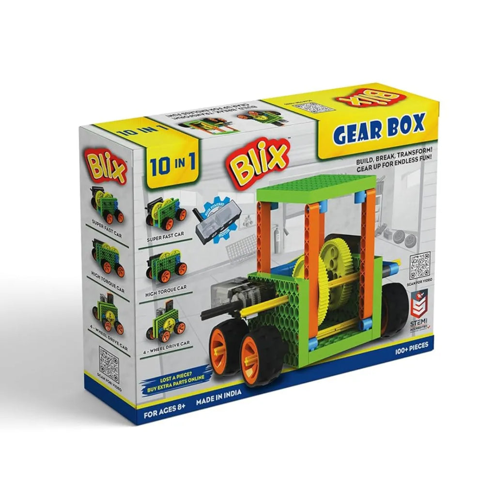 Blix Gear Box 10-in-1 Science Project - Naivri