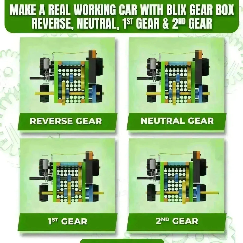 Blix Gear Box 10-in-1 Science Project - Naivri