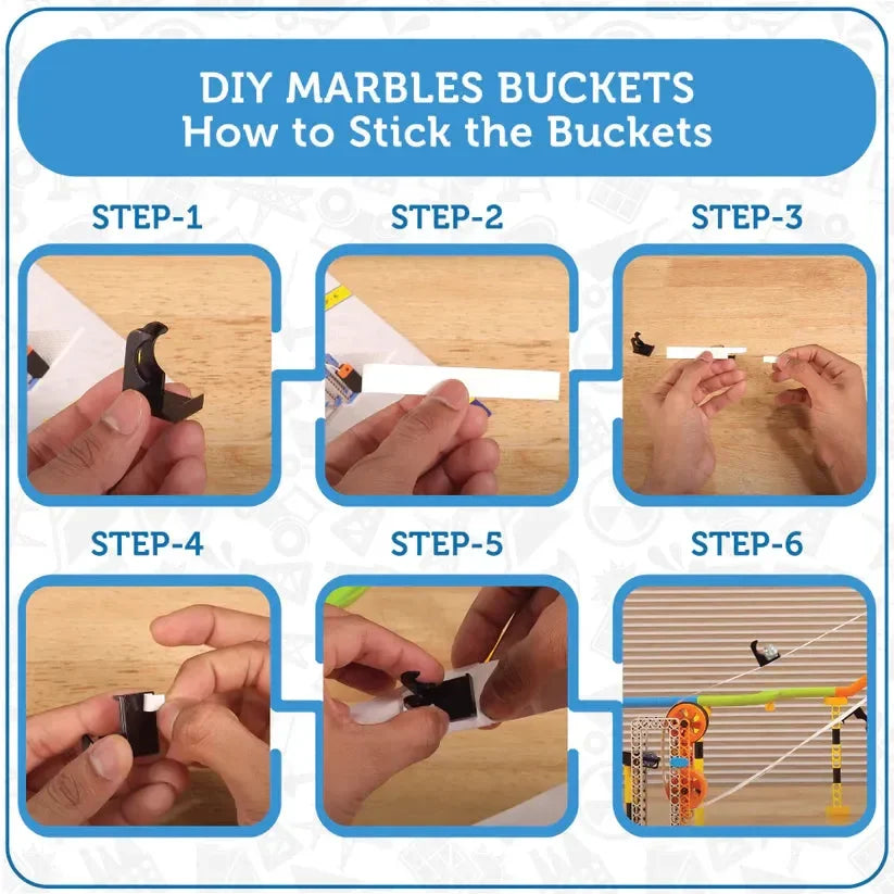 Blix Marble Run 2 – Motorised Marble Track Construction STEM Toy for Kids | 4+ Models | Conveyor Belt | Age 8+ - Naivri