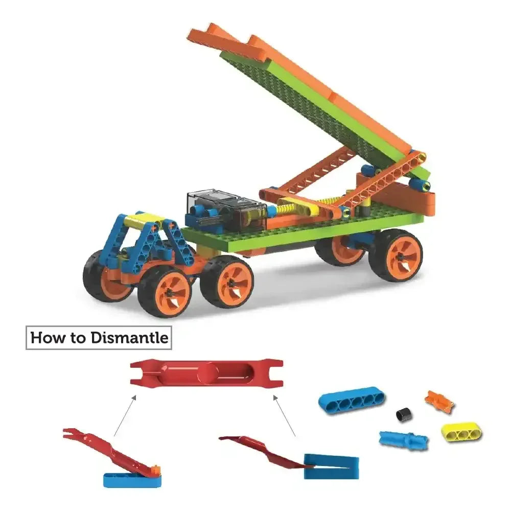 Blix Power Screw 7-in-1 STEM DIY Construction Toy Kit | 186+ Parts | Educational Robotics Kit for Kids - Naivri